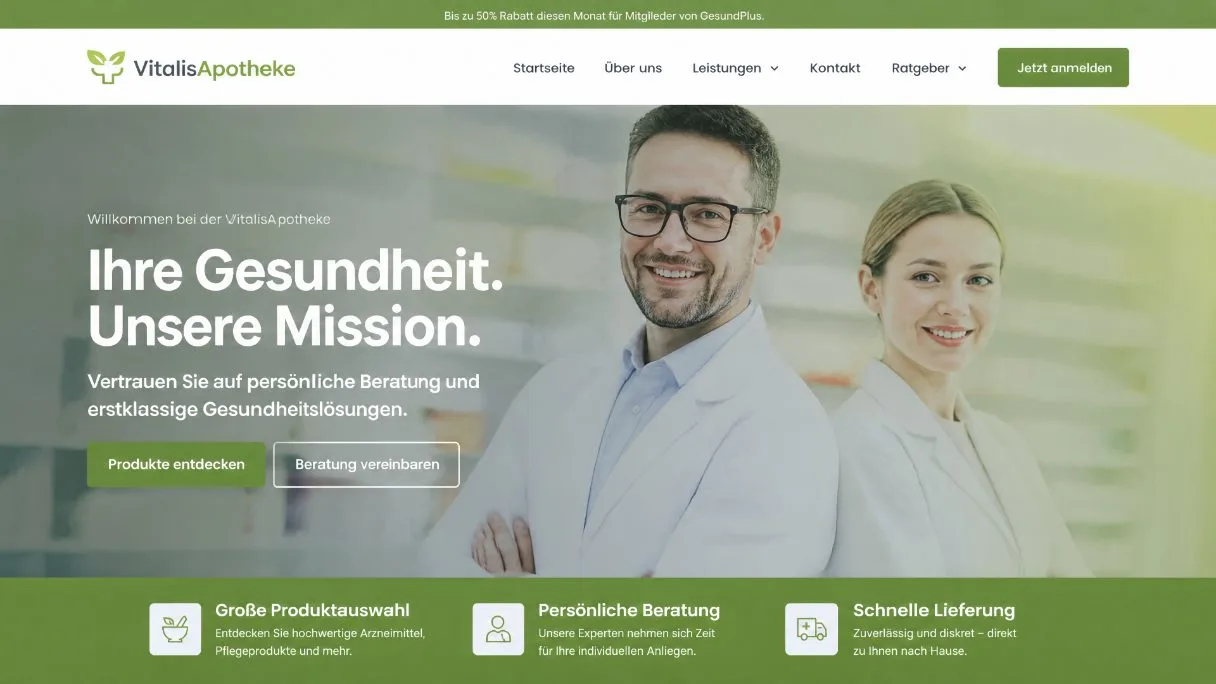 Beispiel Apotheken-Website